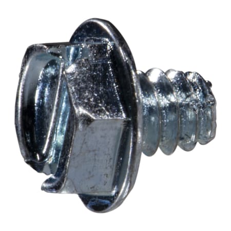 Midwest Fastener Sheet Metal Screw, #10 x 1/4 in, Zinc Plated Steel Flange Hex Head 40 PK 931741